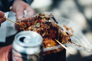 皮酥肉嫩的章鱼烧图片