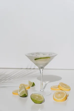 柠檬鸡尾酒图片素材