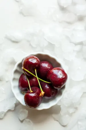 香甜可口的红色樱桃图片第张