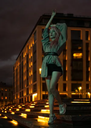 午夜美女艺术写真摄影图片