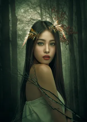 亚洲美女艺术写真摄影图片第1张