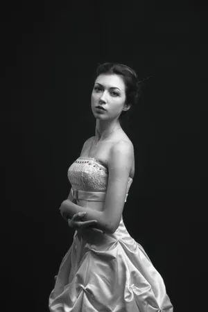 黑色艺术美女写真照_1