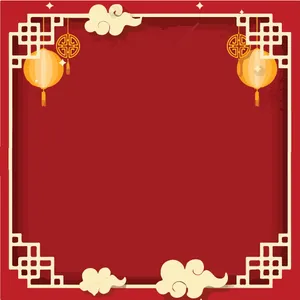 红色中国风边框背景图片_1