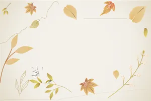 卡通秋叶淡雅背景图片