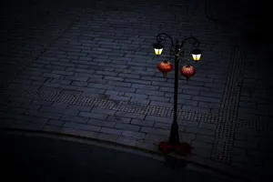 中国风路灯背景图片_1