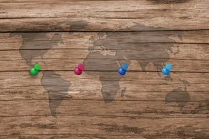木纹地图背景图片第1张