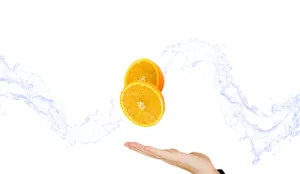 创意橘橙背景图片_1
