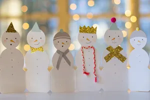 雪人背景唯美图片_1
