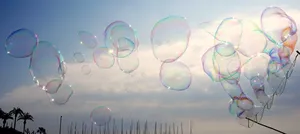 透明肥皂泡图片