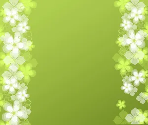 绿色小花背景图片_1