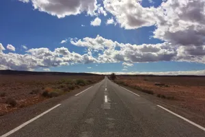 荒漠公路景观图片