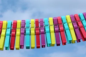 彩色塑料晾衣夹子图片