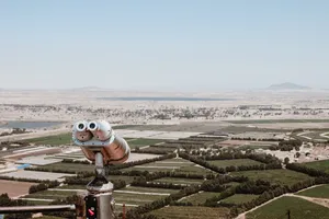 观景平台上的望远镜图片第张