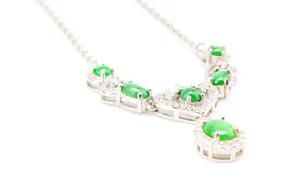 漂亮贵重的玉石项链图片第张