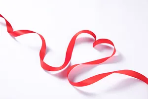 爱心绸带图片第张