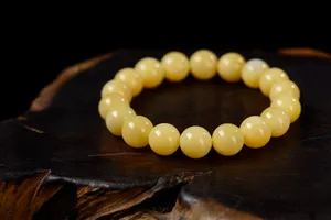 黄色蜜蜡手串图片第张