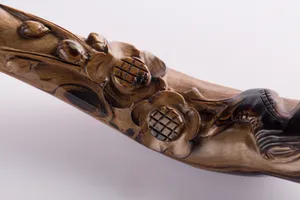 复古的木雕烟嘴图片第张