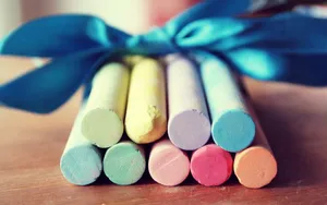 唯美的彩色粉笔图片第张