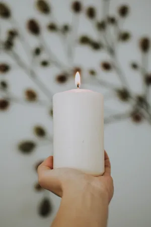 白色蜡烛素材图片_1