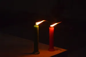 一对蜡烛火焰图片_1