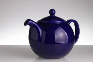 紫色陶瓷茶壶图片_1