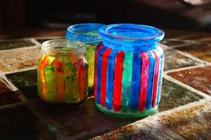 彩色玻璃罐图片_1