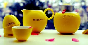 黄色茶具图片_1