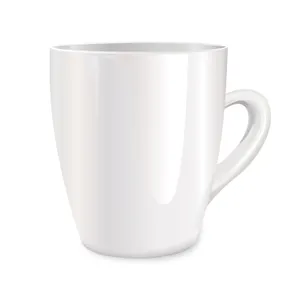 白色瓷器水杯图片