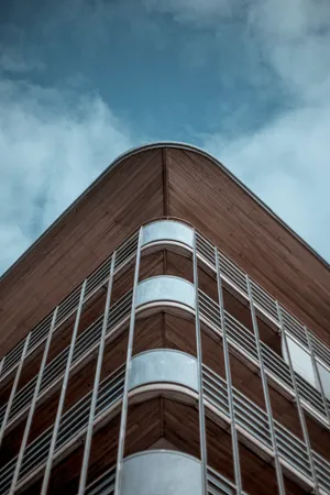 现代教学楼局部摄影图片_1
