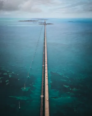 笔直的跨海大桥图片_1