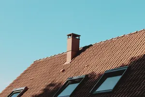 蓝天下的屋顶图片_1