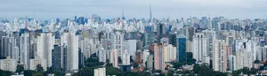 城市里的高楼图片