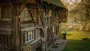 破旧的小木屋图片第张