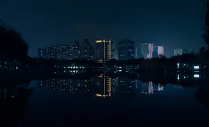 现代城市的夜景图片第张