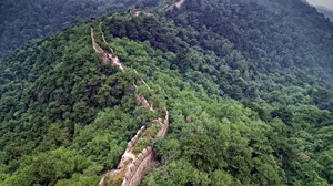 航拍长城图片第张