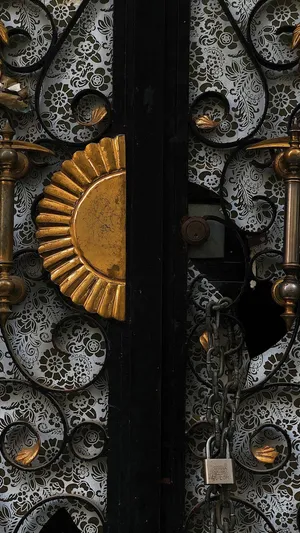 上锁的门图片第张