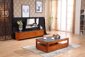 枣红色木质茶几图片第张