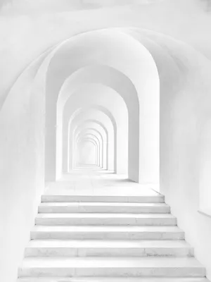 白色走廊拱门建筑图片_1
