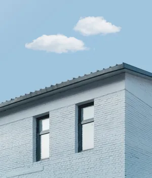 白色砖房外墙建筑图片_1