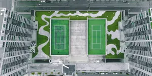 室外网球场俯视图_1