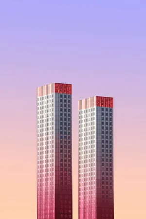 两栋商业大楼图片_1