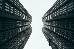 高楼大厦仰拍图片_1