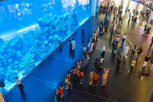 迪拜购物中心水族馆图片素材_1