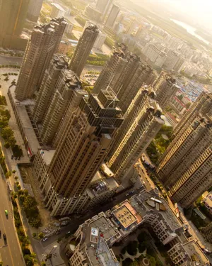 城市建筑景观鸟瞰视角图片_1