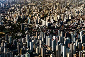 城市高楼建筑全景图片
