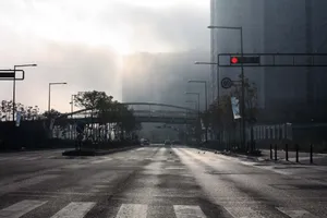 城市雾霾图片_1