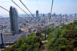 城市观光缆车图片