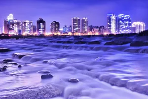 紫色小清新夜景图片_1