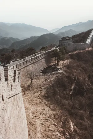 高清竖屏长城图片壁纸