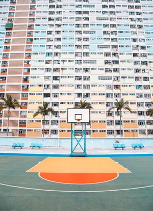 篮球场照片唯美图片第1张
